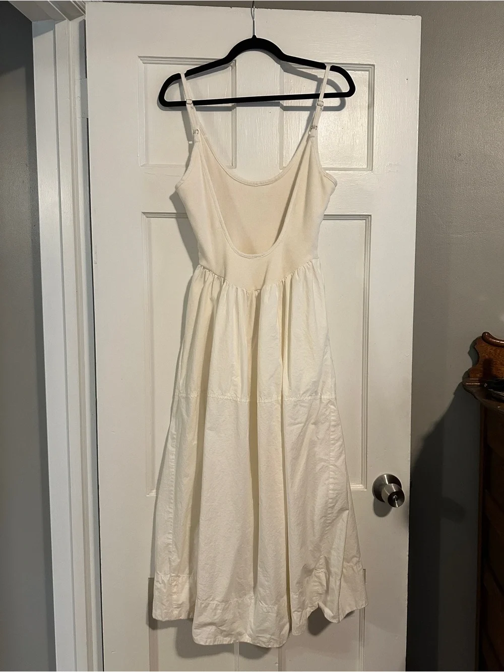 Free People Cream Spaghetti-Strap Maxi Dress